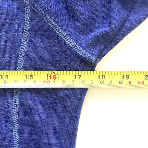 KUHL Women’s “Lea” Blue Purple Cowl Neck Tie Knit Pullover Kangaroo Pocket - Picture 7 of 16